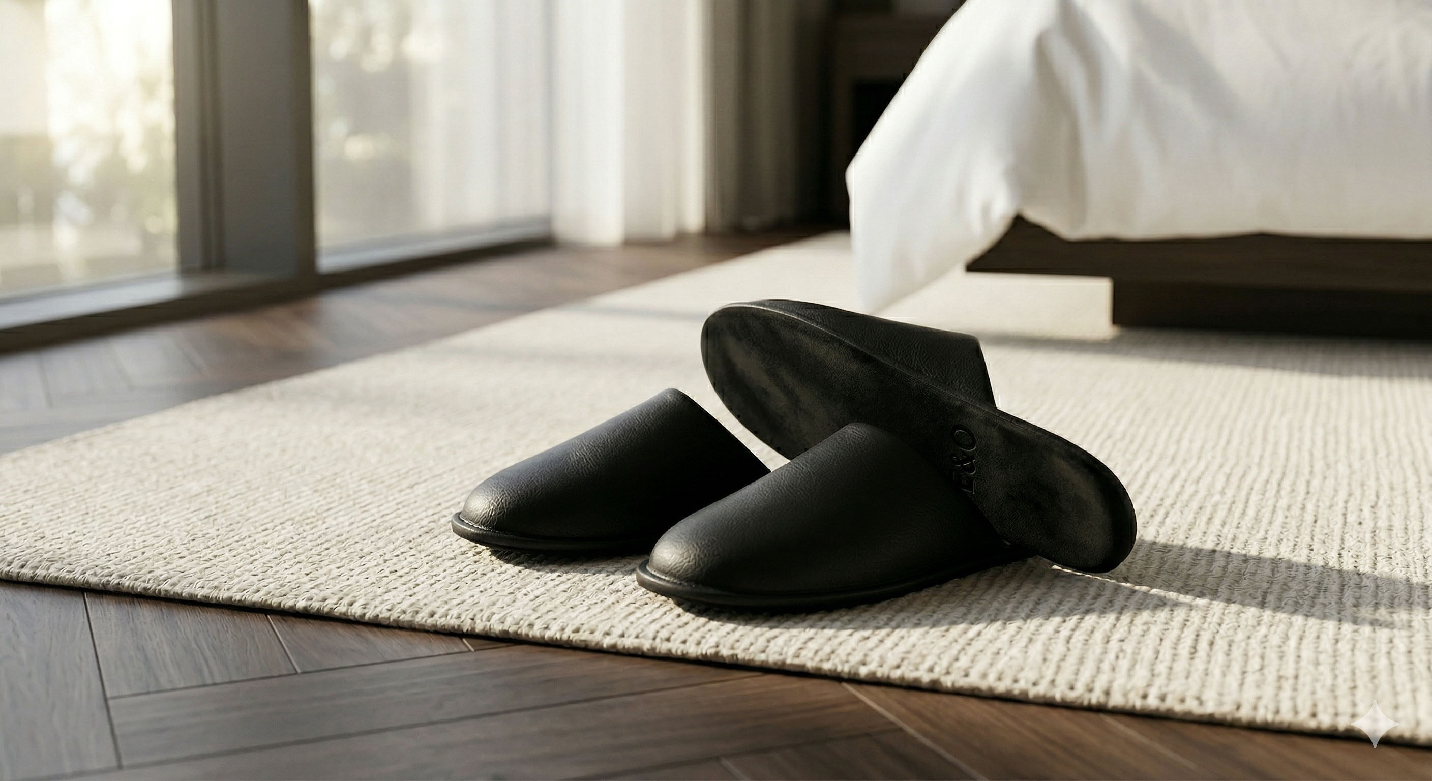 Luxury Hotels Upgrade to PU Leather Slippers